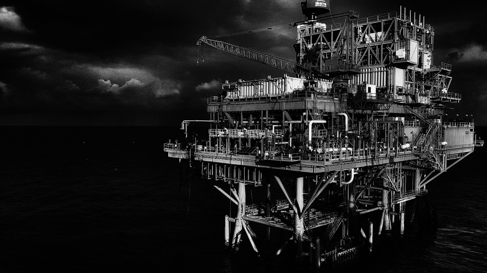 Plataforma offshore en operación